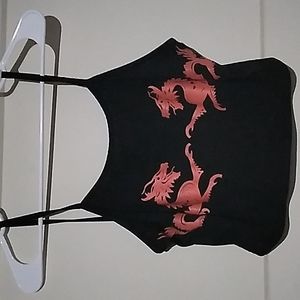 Dragon tank top crop top